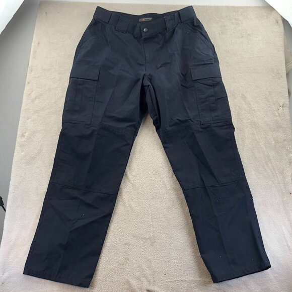 5.11 Tactical Mens Ripstop Cargo Pants Size XL Straight Leg Outdoors Navy Blue - Picture 11 of 16